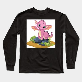 kids dino fun Long Sleeve T-Shirt